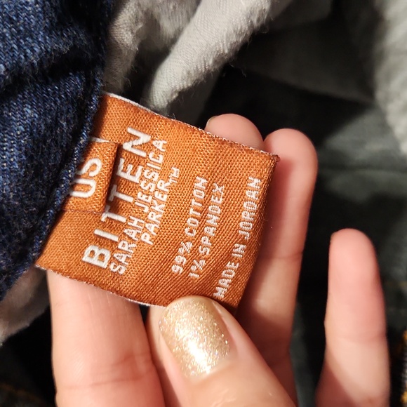 Vintage Y2K Bitten Mid Rise Bootcut Kick Flare Leg Blue Denim Jeans - Picture 8 of 12